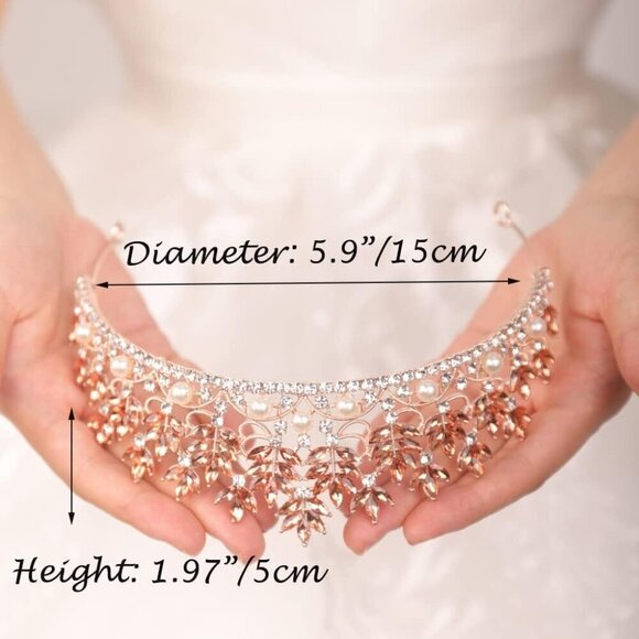 Crystal Crown Headband Womens Bridal Prom Party Hair Accessories Queen Princess